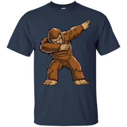Monkey T-shirt Bigfoot Sasquatch Dabbing Navy