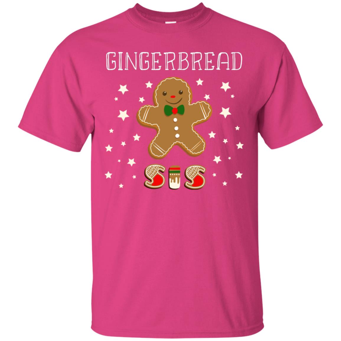 Gingerbread Sister X-mas Gift Family Shirt For Girls Heliconia