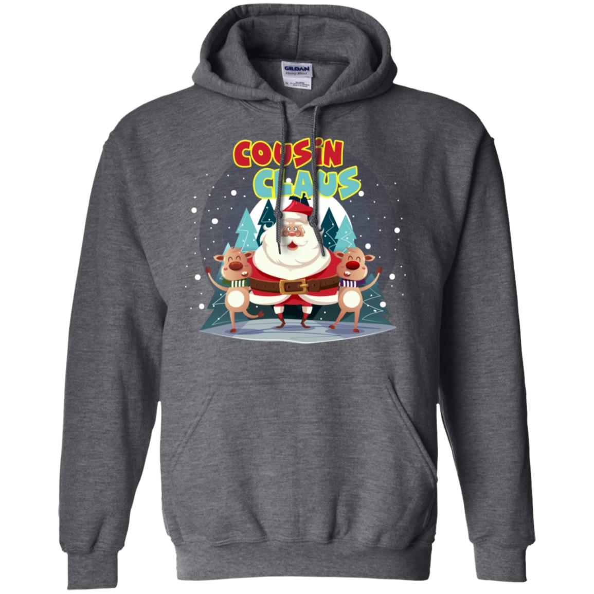 Cousin Claus Matching Family X-mas Gift Shirt Dark Heather