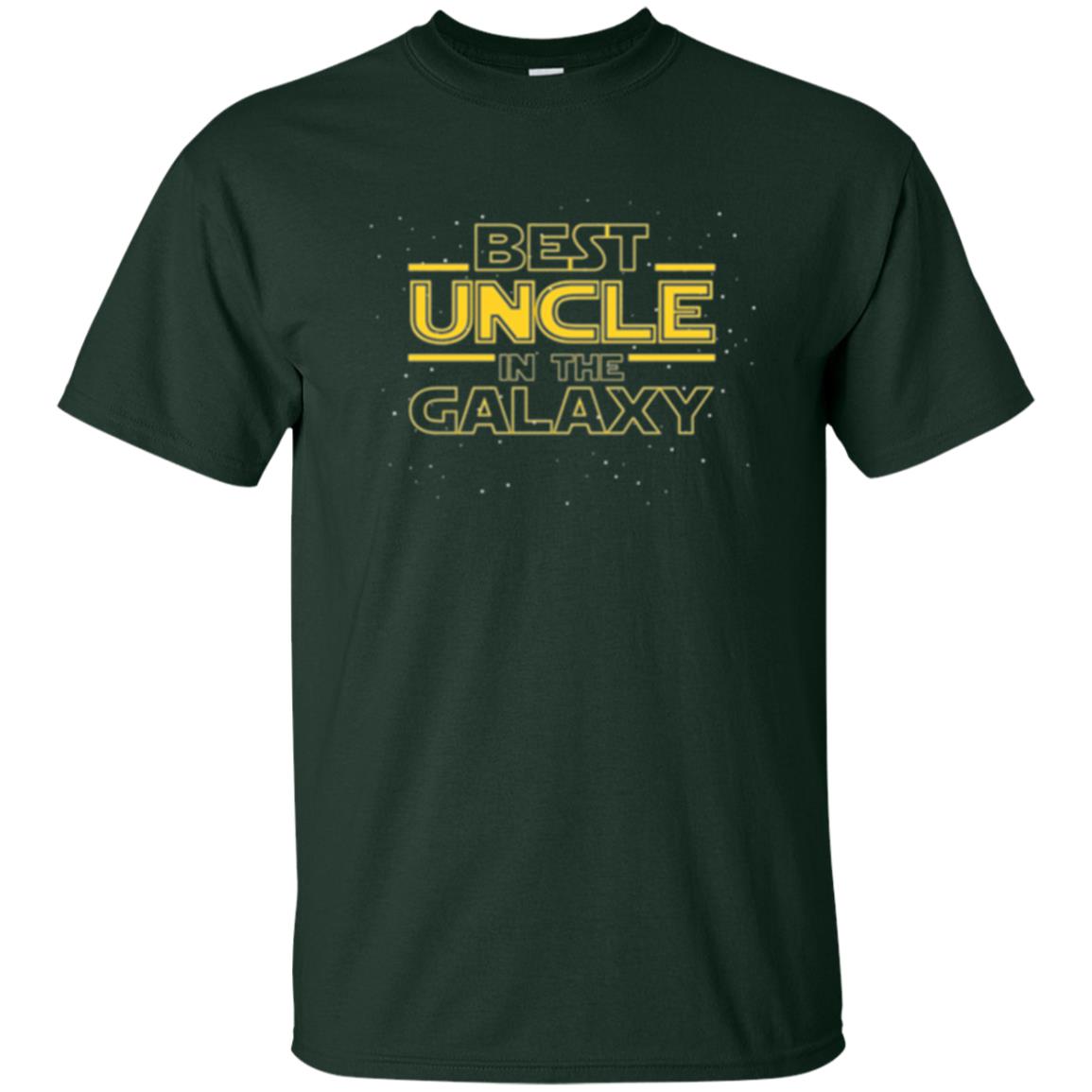 Uncle T-shirt Best Uncle In The Galaxyt-shirt Forest Green