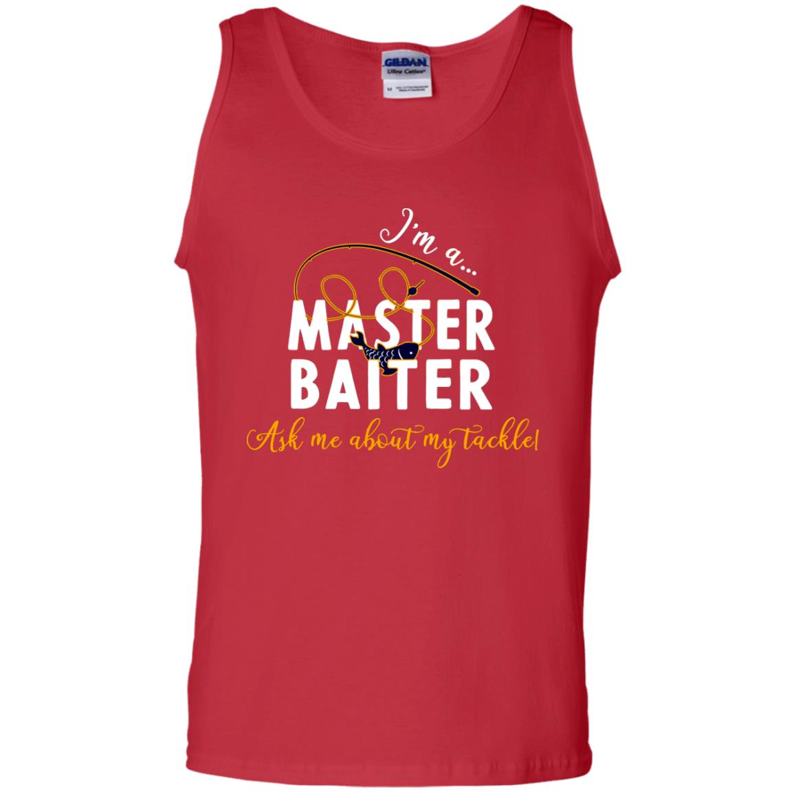 I'm A Master Baiter Ask Me About My Tackle Fishing Shirt For Mens Or Womnes Red