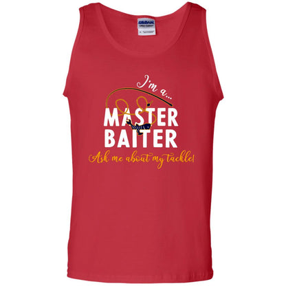 I'm A Master Baiter Ask Me About My Tackle Fishing Shirt For Mens Or Womnes Red
