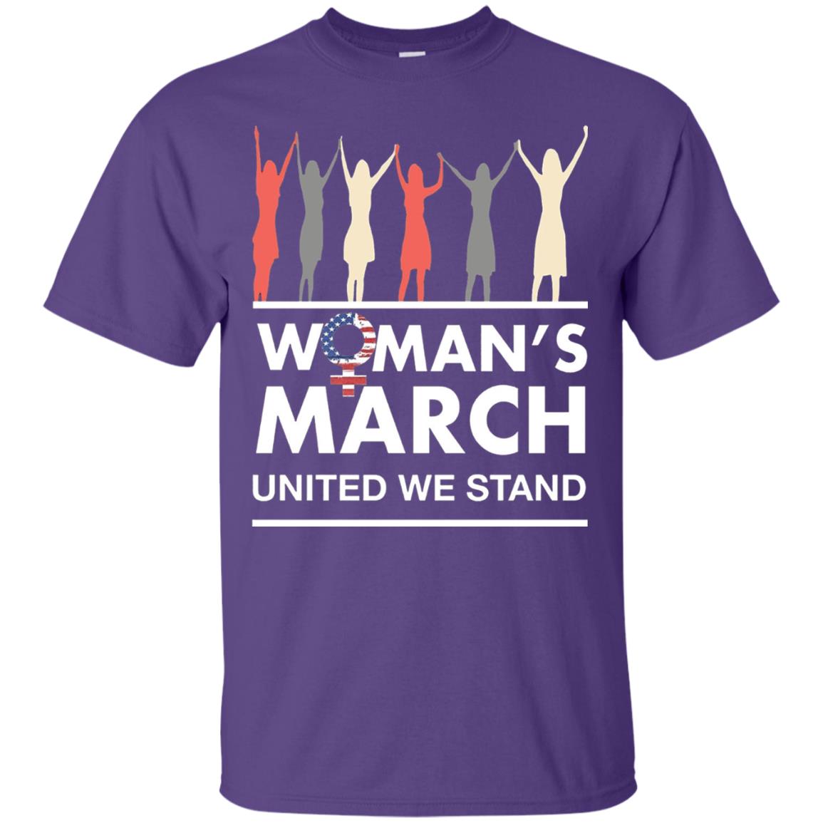 Women_s Right T-shirt Women_s March United We Stand Purple