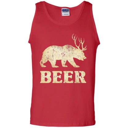 Beer T-shirt Vintage Bear Deer Red