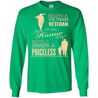 Veteran T-shirt Being A Vietnam Veteran Is An Honor Irish Green