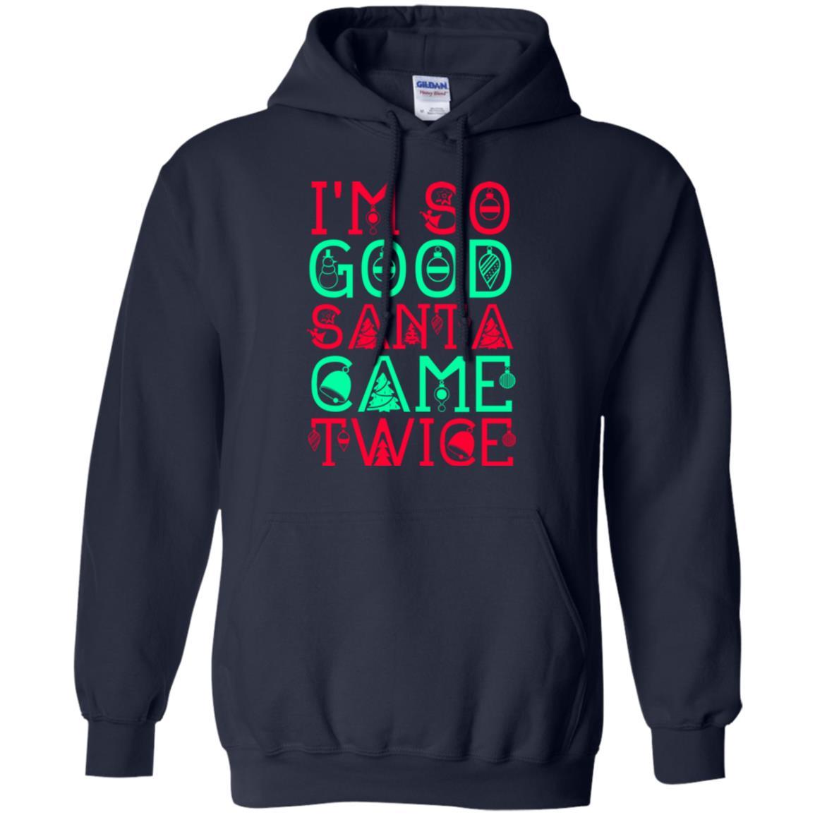 Christmas T-shirt I'm So Good Santa Cam Twice Navy