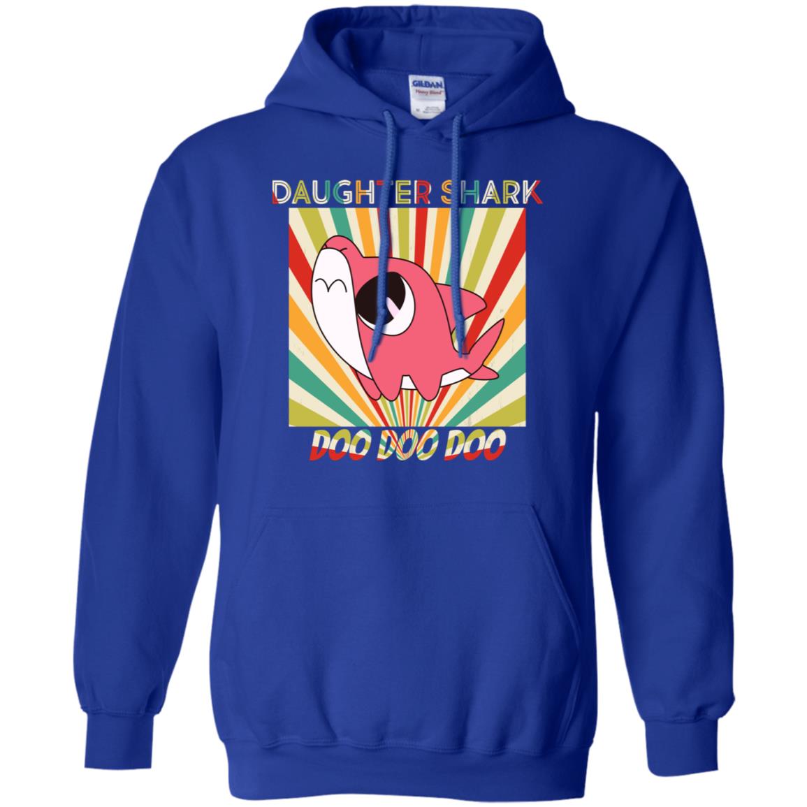 Daughter Shark Doo Doo Doo Family Shark Gift Shirt Royal