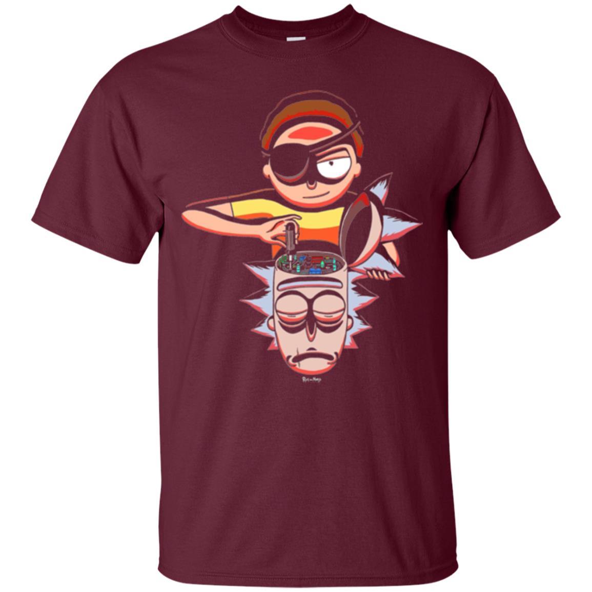 Film T-shirt Cartoon Lover Evil Morty Maroon