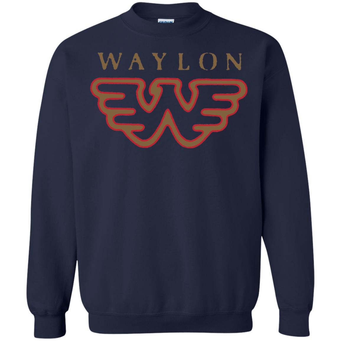 Waylon Jennings Flying W Logo Shirt Navy