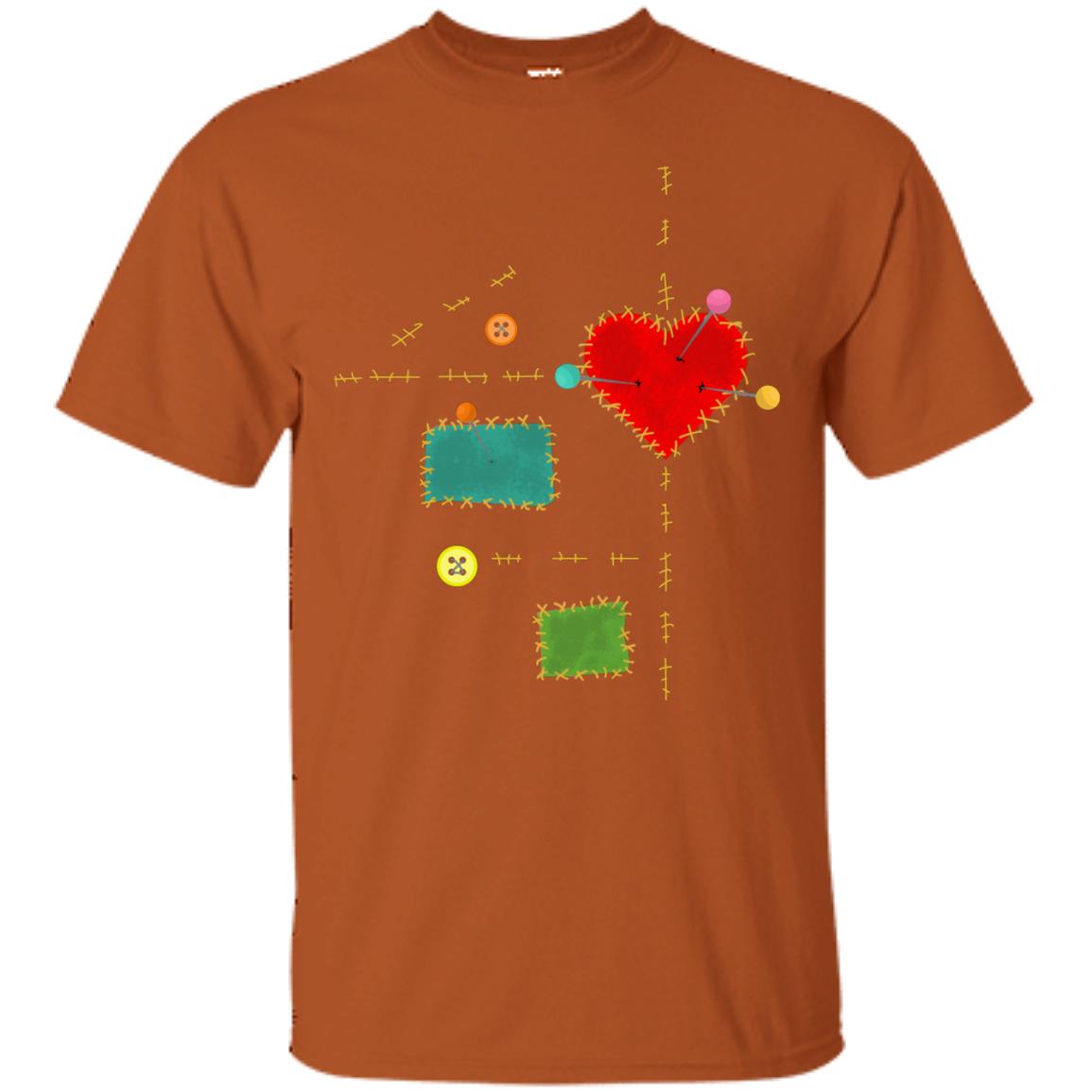 Voodoo Doll Halloween Costume Creepy Witchcraft Gift Shirt Texas Orange