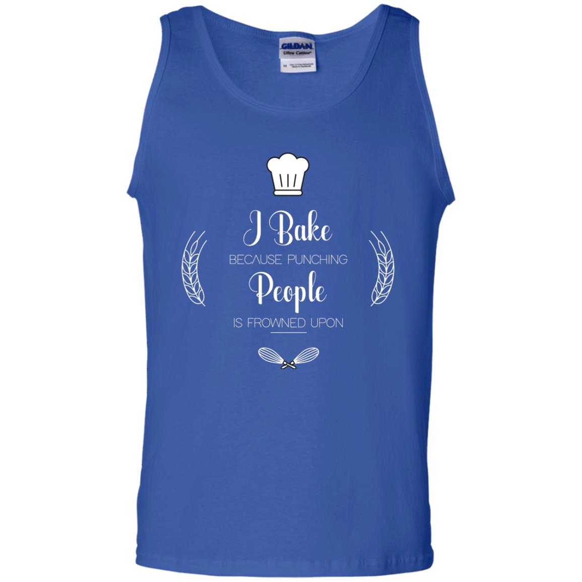 I Bake Because Punching People Is Frowned Upon Baking Lovers Shirt Royal