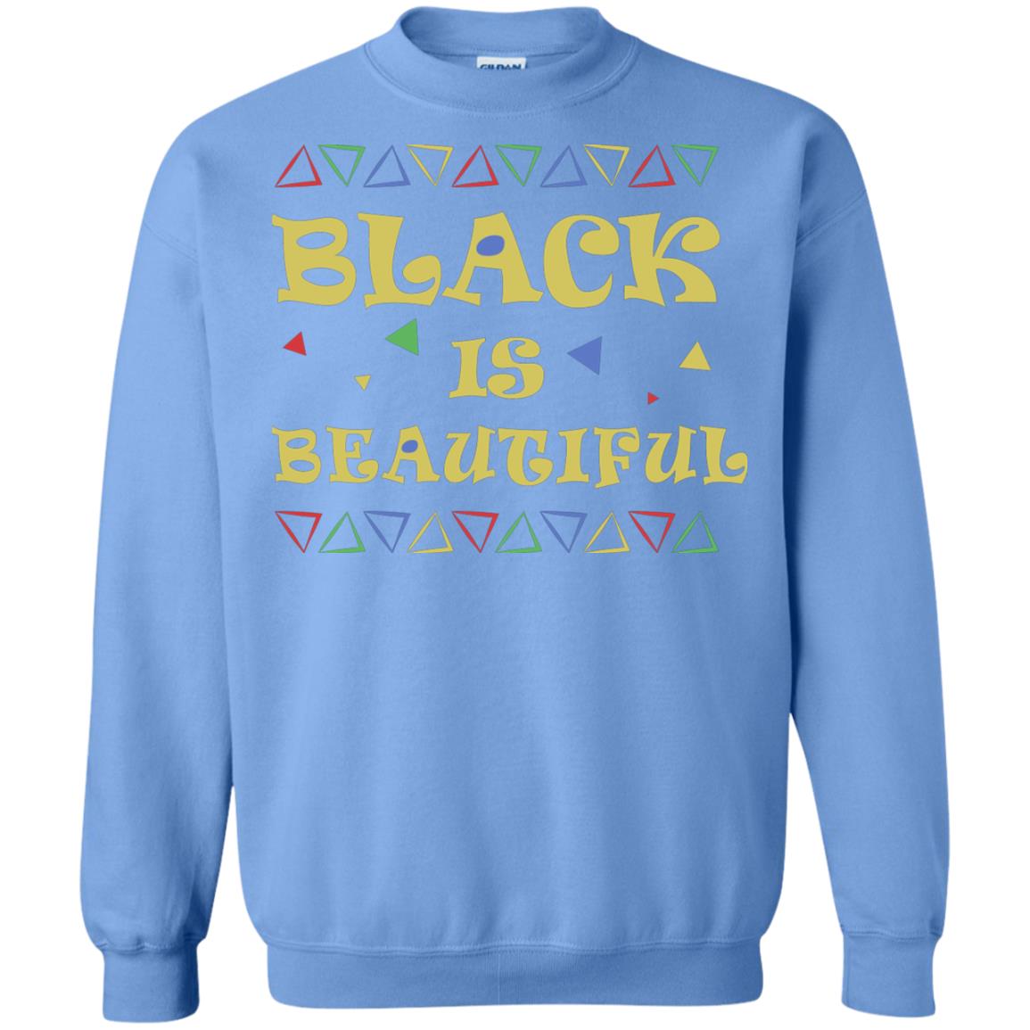 African American T-shirt Black Is Beautiful Carolina Blue