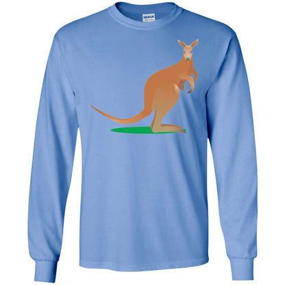 Mom Baby Kangaroo In Pouch Joey T-shirt Carolina Blue