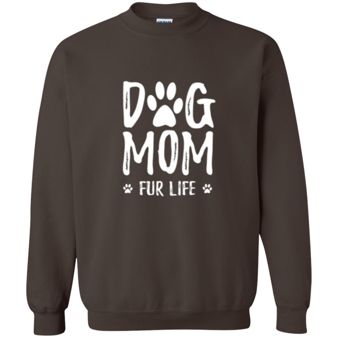 Dog Lover T-shirt Dog Mom Fur Life T-shirt Dark Chocolate