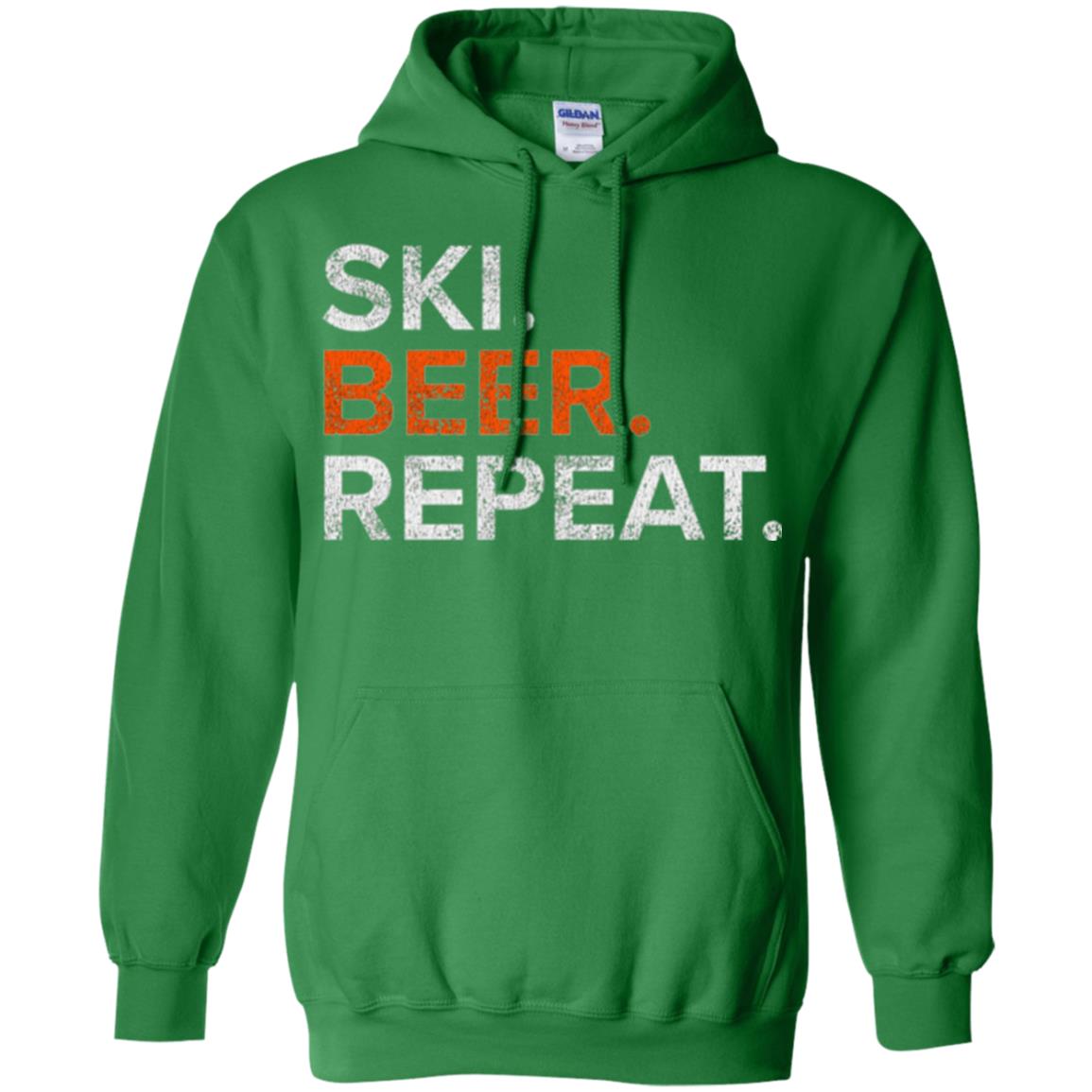 Ski And Beer Lovers T-shirt Irish Green