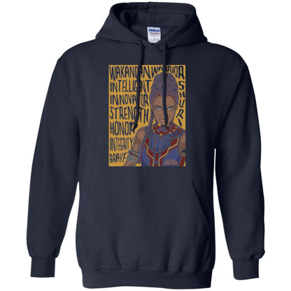 Black Panther Movie Shuri Word Art T-shirt Navy