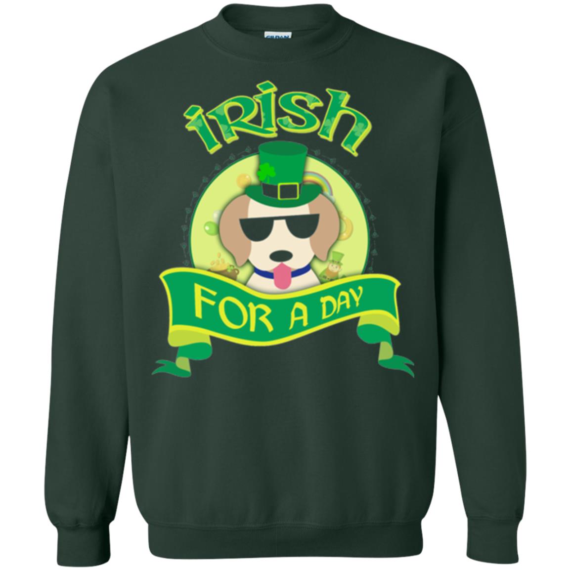 Saint Patrick_s Day 2018 T-shirt Amazing I_m Irish Labrador Forest Green