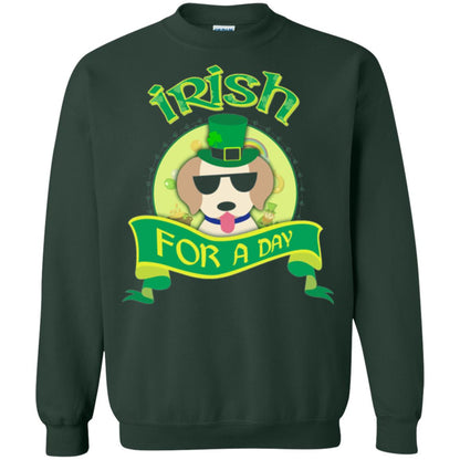 Saint Patrick_s Day 2018 T-shirt Amazing I_m Irish Labrador Forest Green