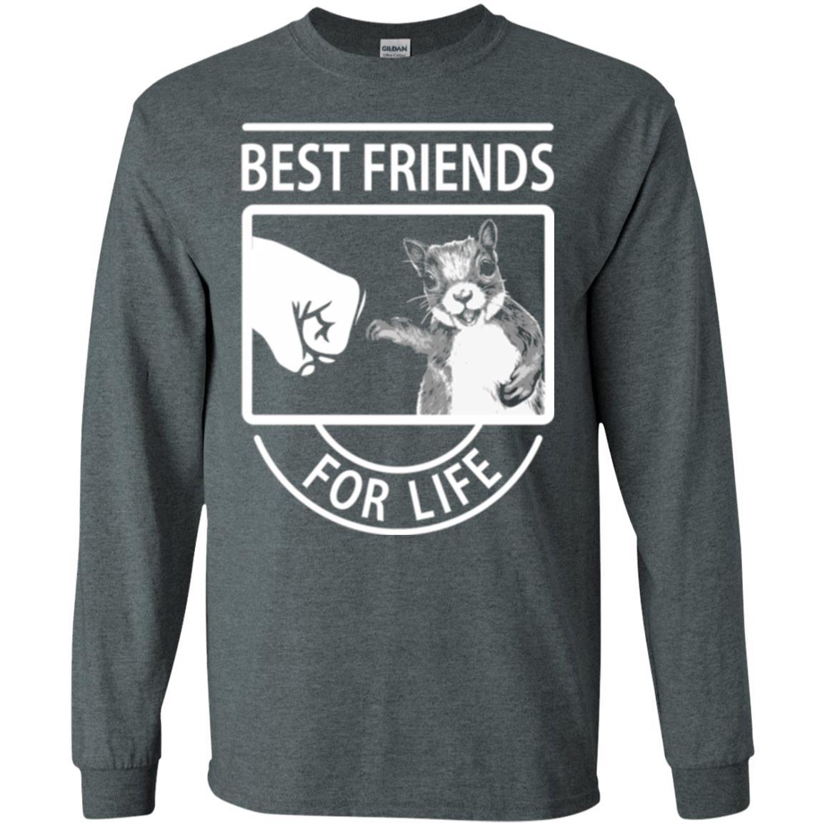 Squirrel T-shirt Best Friend For Life T-shirt Dark Heather