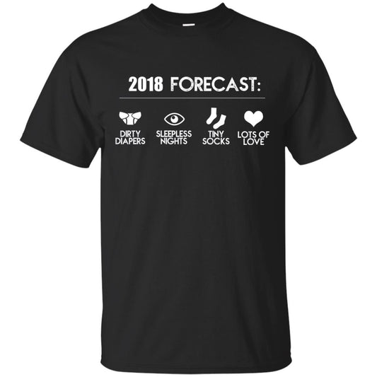 Funny New Dad For Expecting Fathers Daddy T-shirt Black