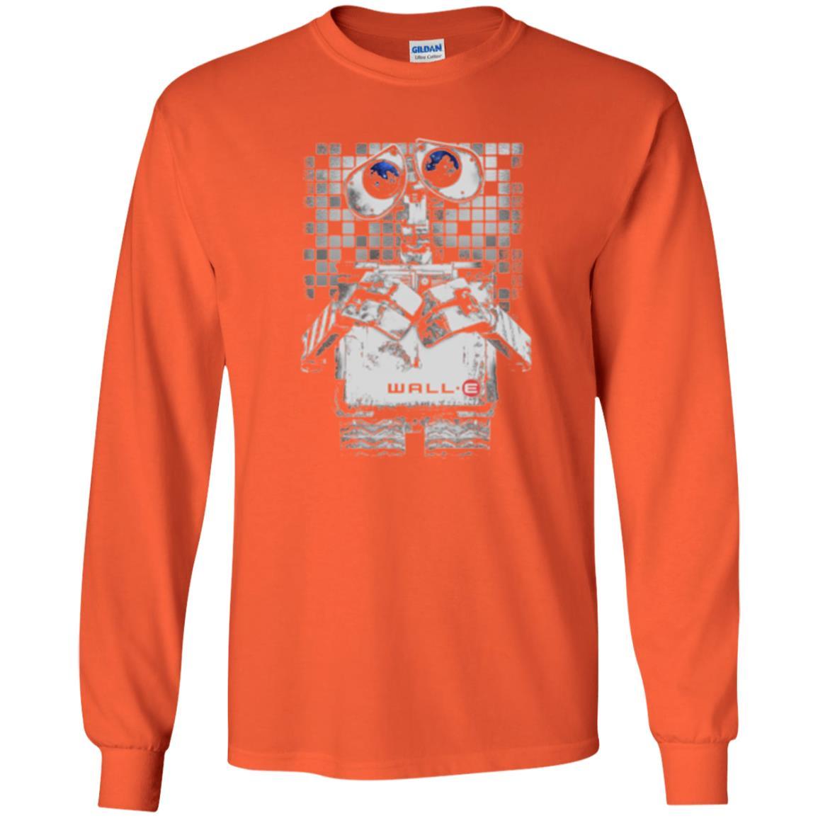 Film T-shirt Wall-e Tile Portrait Graphic Orange
