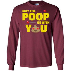 May The Poop Be With You Funny Emoji T-shirt