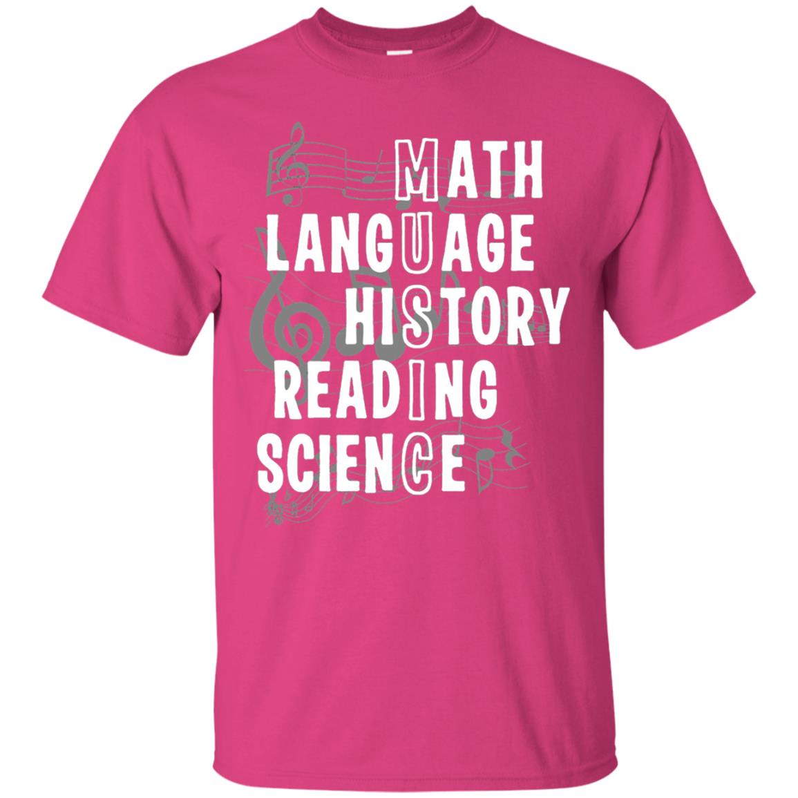 Music Definition T-shirt Math Language History Reading Science T Shirt Heliconia