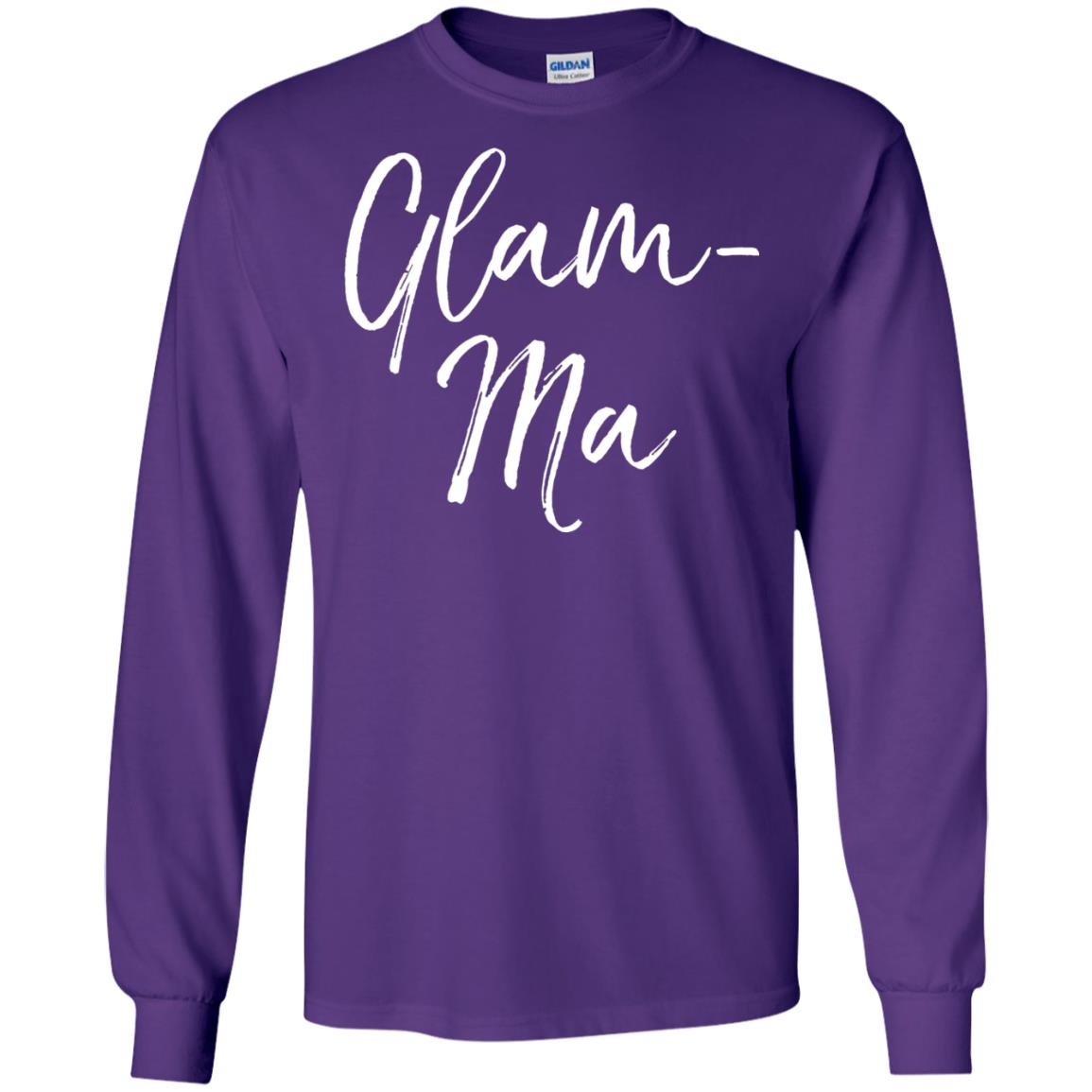 Glamorous Grandma Fabulous T-shirt Glam-ma T-shirt Purple