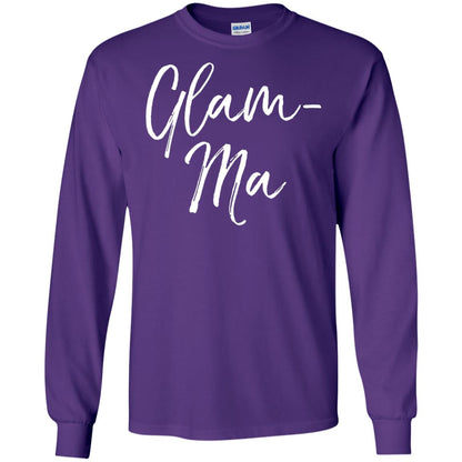 Glamorous Grandma Fabulous T-shirt Glam-ma T-shirt Purple