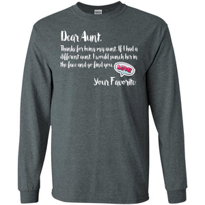 Family T-shirt Dear Aunt Thanks For Being My Aunt