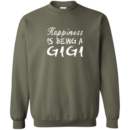 Happiness Is Being A Gigi Grandma Shirt Military Green