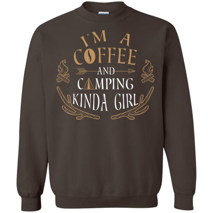 I'm A Coffee And Camping Kinda Girl Shirt Dark Chocolate