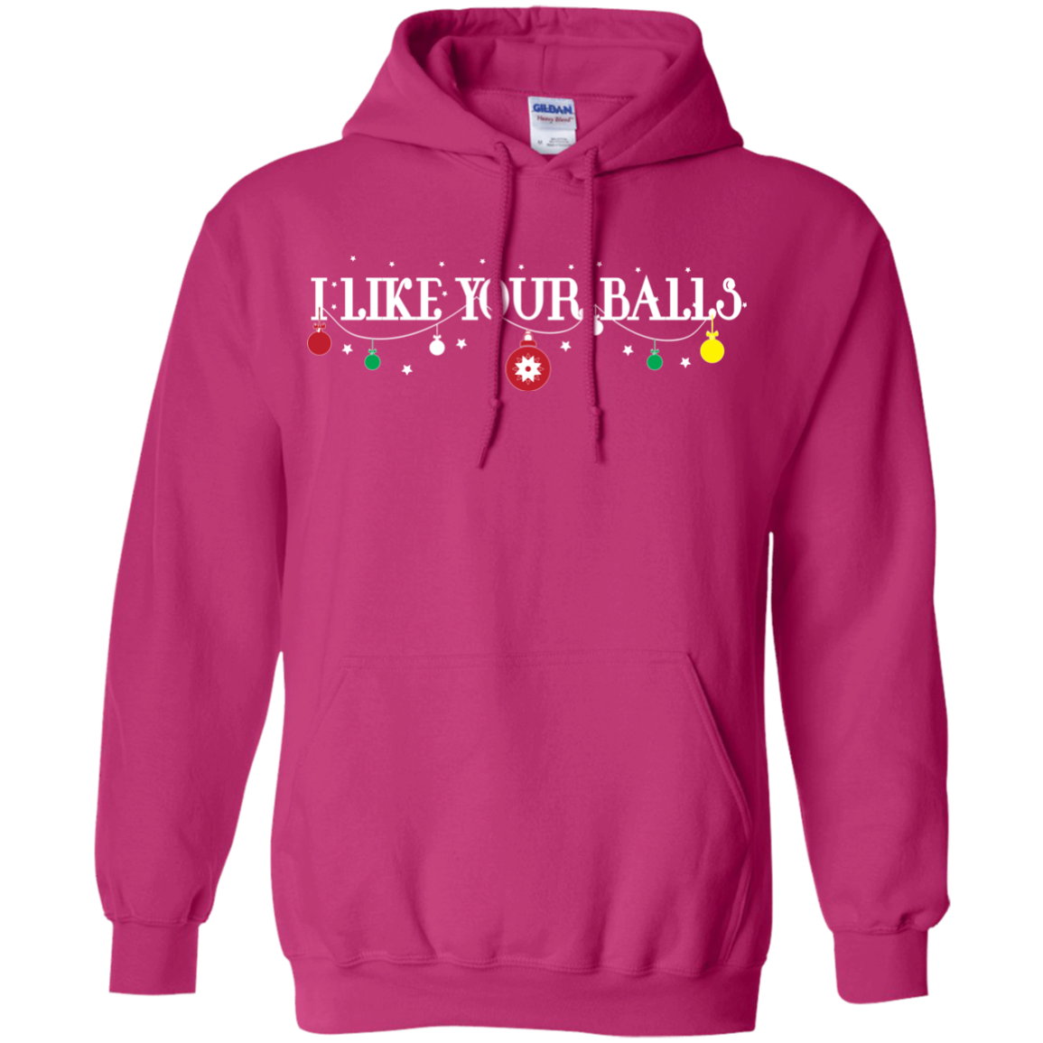 Christmas T-shirt I Like Your Balls Heliconia
