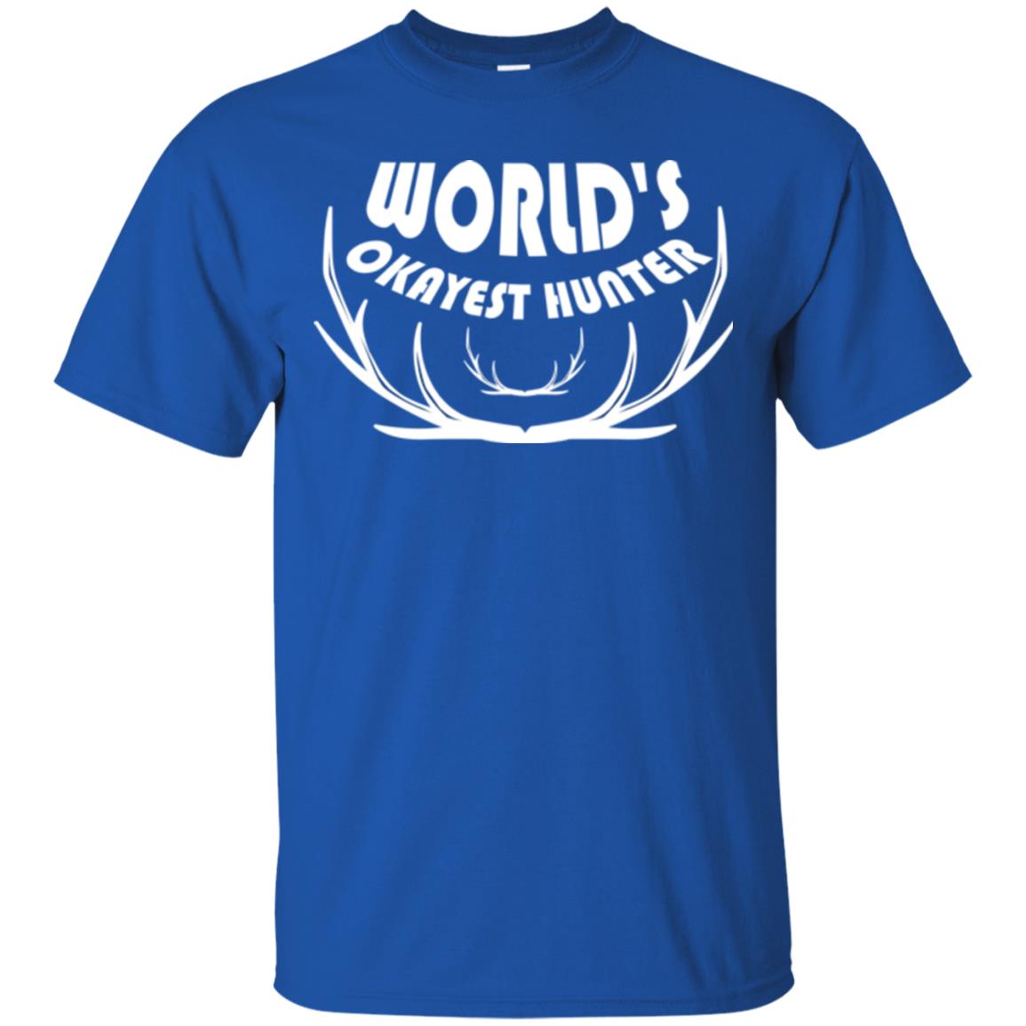 Hunting Lovers T-shirt World's Okayest Hunter Royal