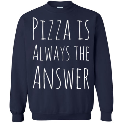 Pizza Lovers T-shirt Always The Answer Navy