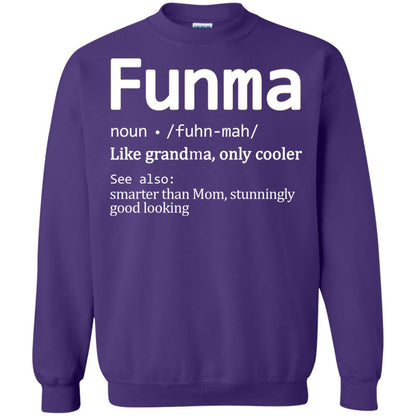 Funma Like Grandma Only Cooler Smarter Than Mom Shirt Purple