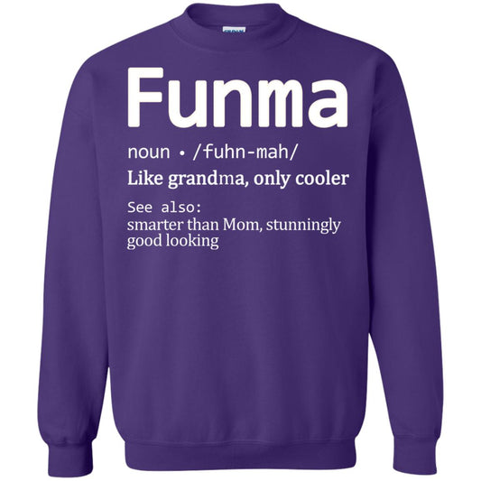 Funma Like Grandma Only Cooler Smarter Than Mom Shirt Purple