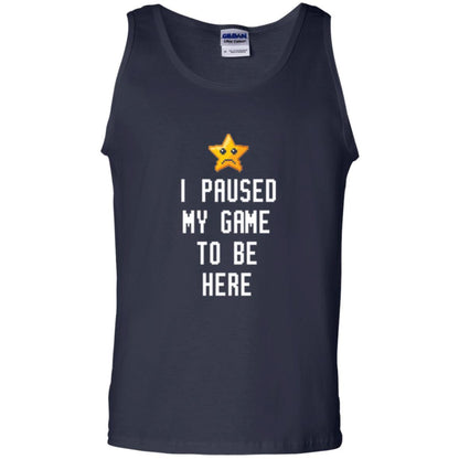 Gamer T-shirt I Paused My Game To Be Here Navy