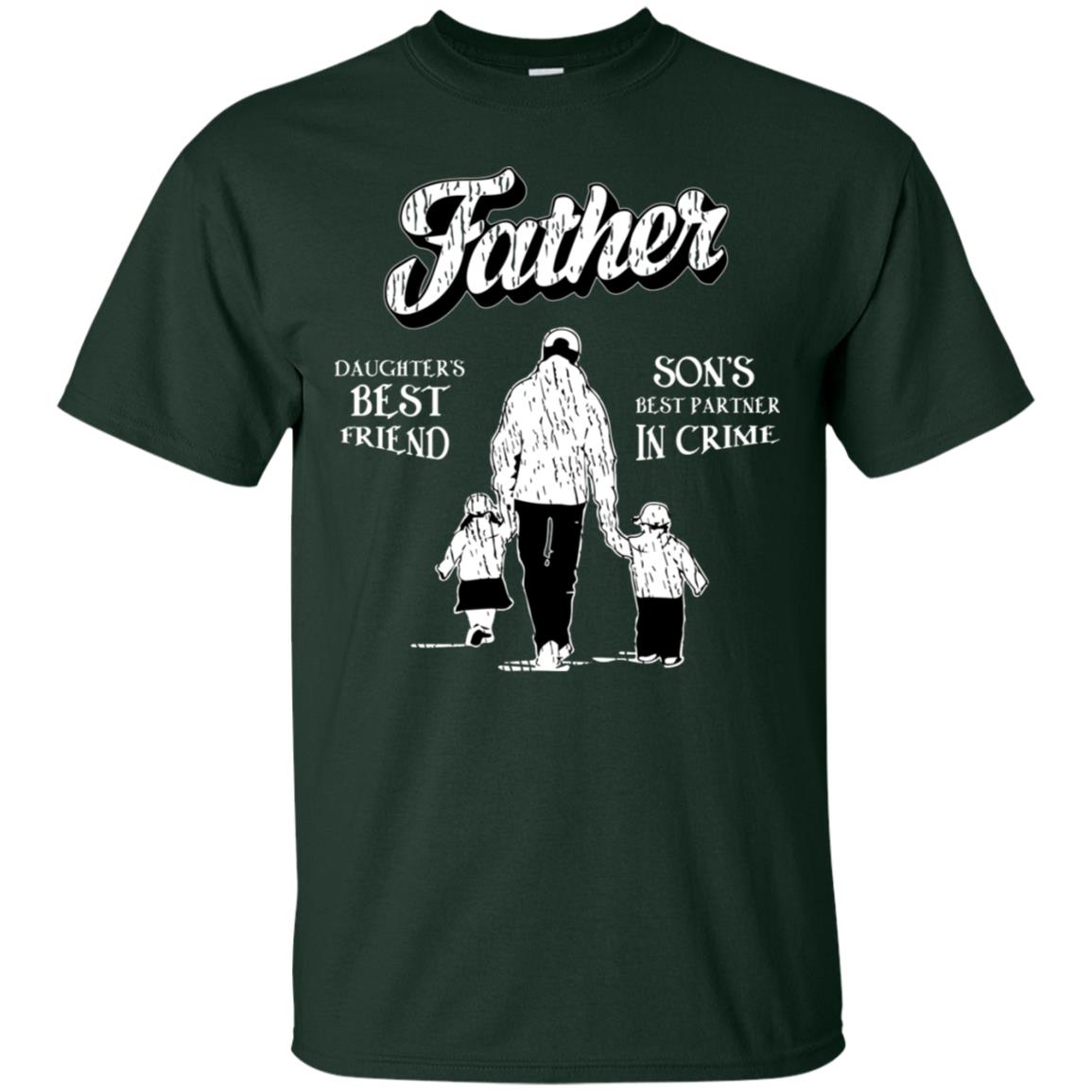Father Is Daugther's Best Friend Son's Best Partner In Crime Shirt Forest