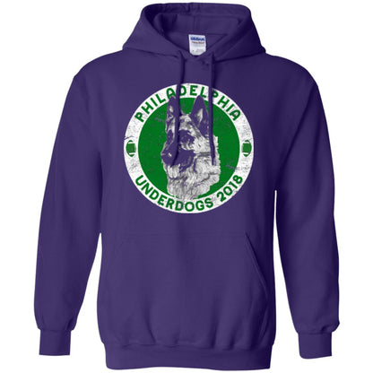 Dog Lover T-shirt Philadelphia Underdogs 2018 Distressed Purple