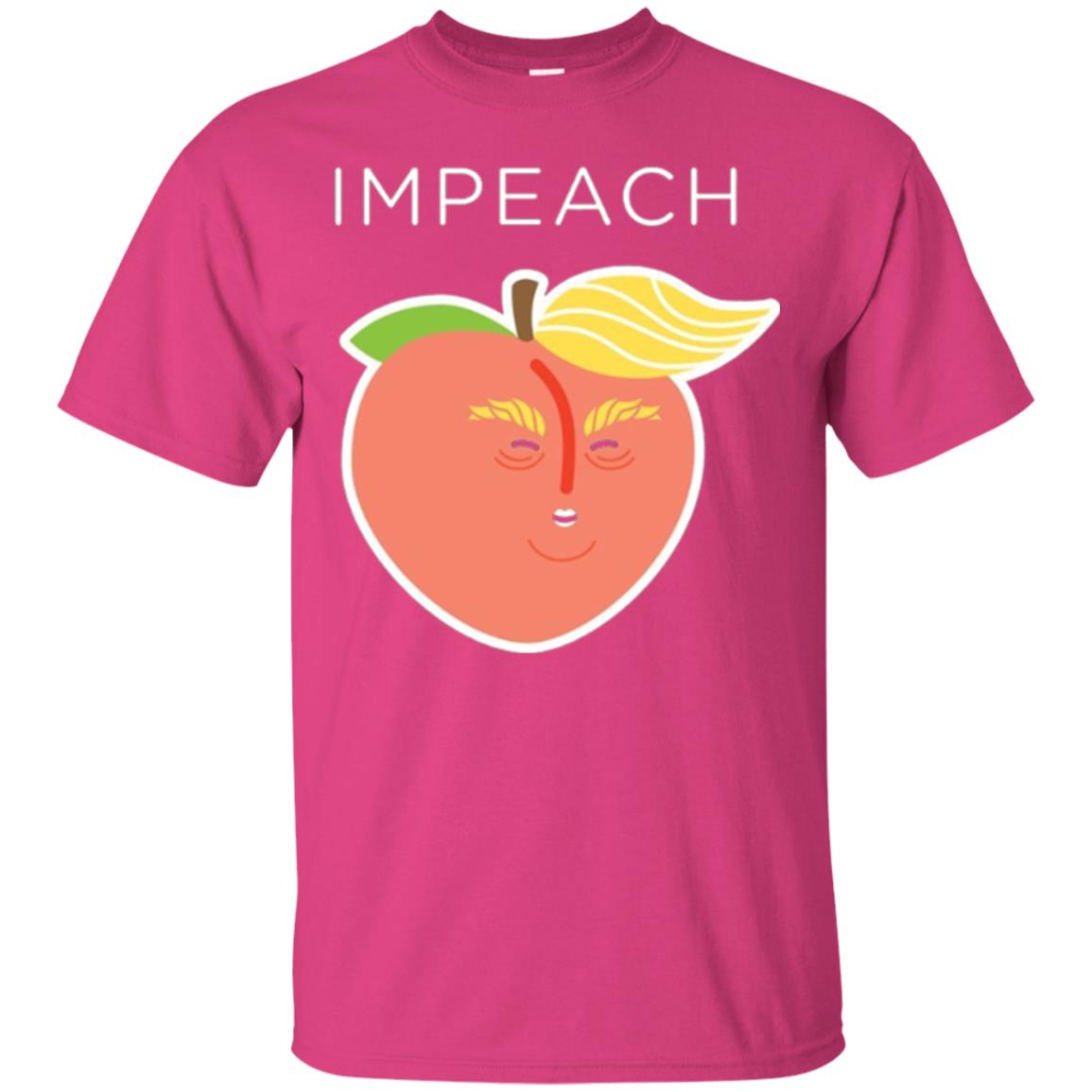 Anti Trump Peach Emoji T-shirt Impeach Donald Heliconia