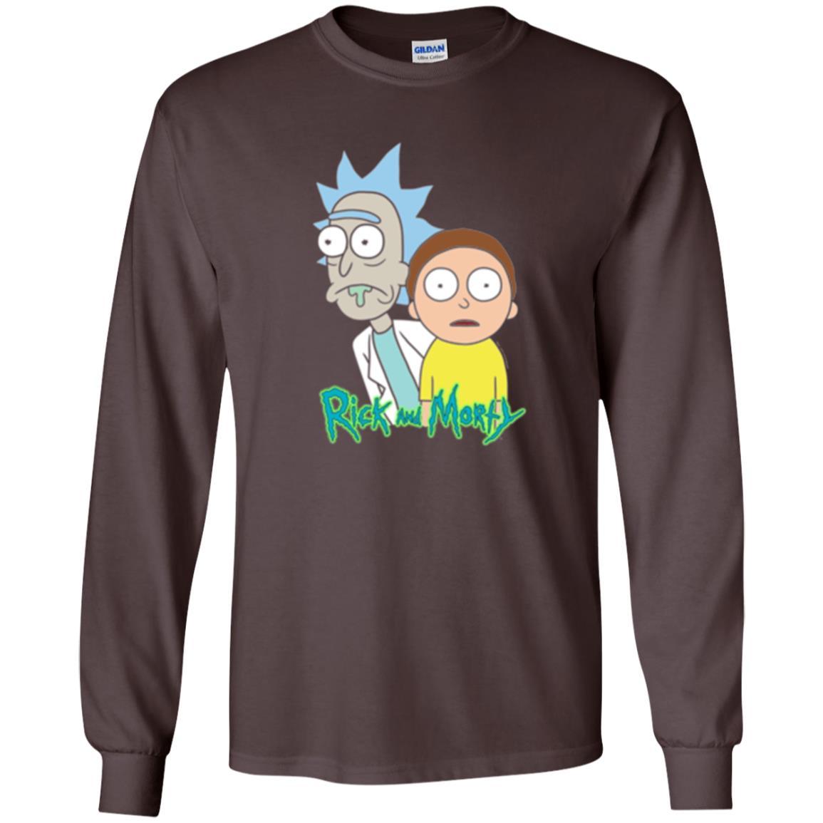 Film T-shirt Rick And Morty Stunned Dark Chocolate