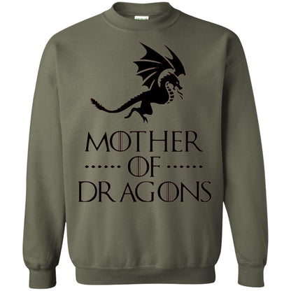 Throne Dragon T-shirt Mother Of Dragons Game Military Green