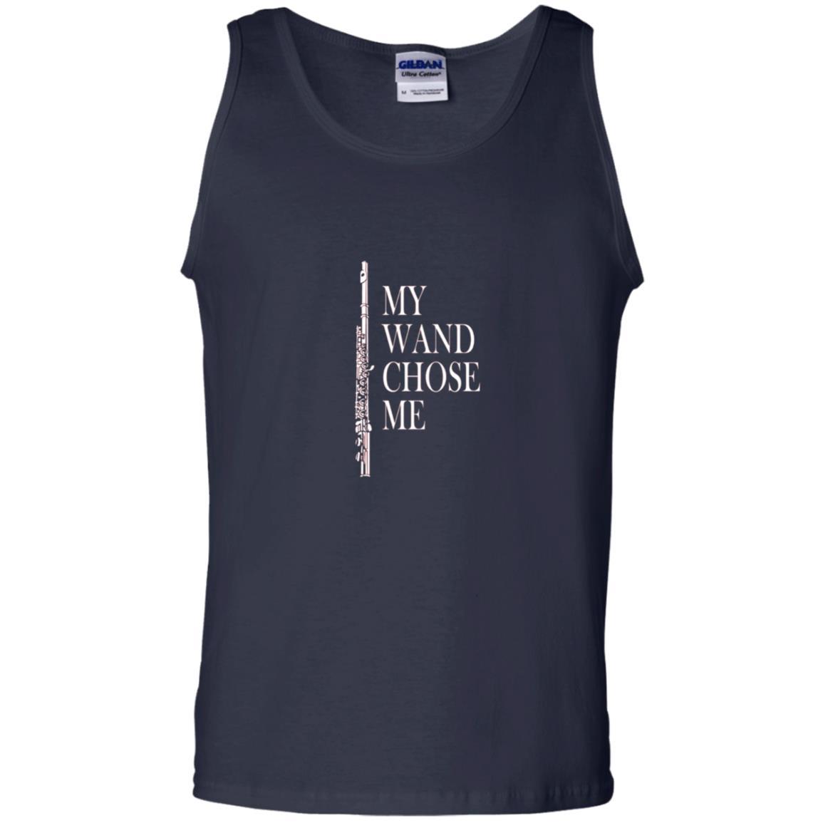 Flute Lover T-shirt My Wand Chose Me Navy