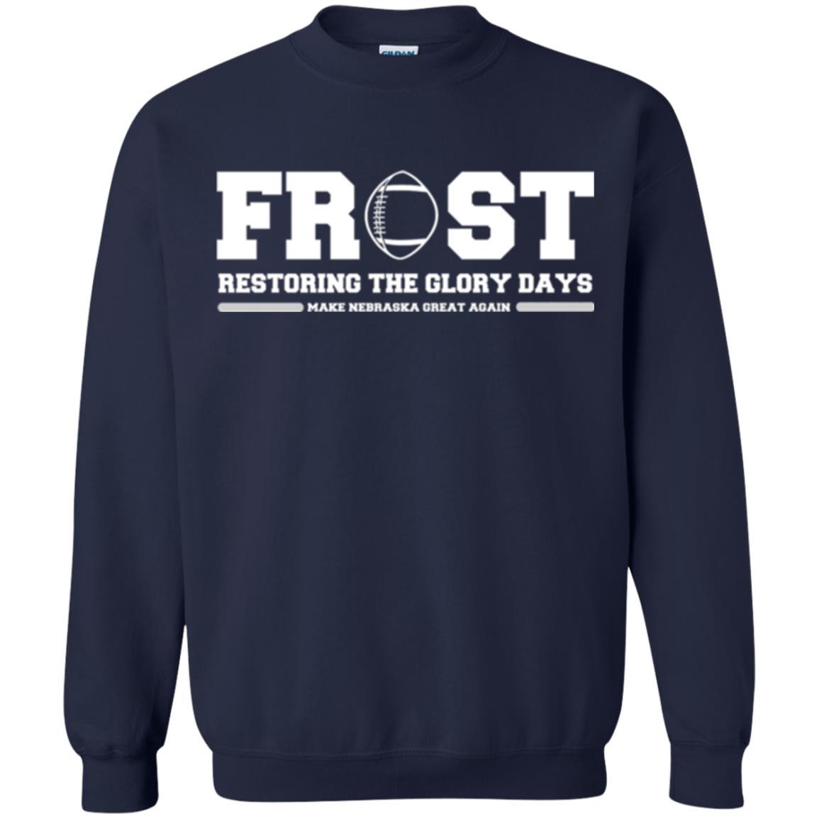 Football T-shirt Scott Frost 2018 Make Nebraska Navy