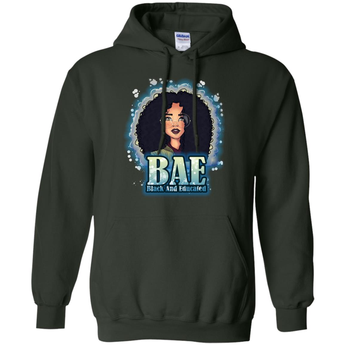 Bae Shirt Black And Educated Forest Green