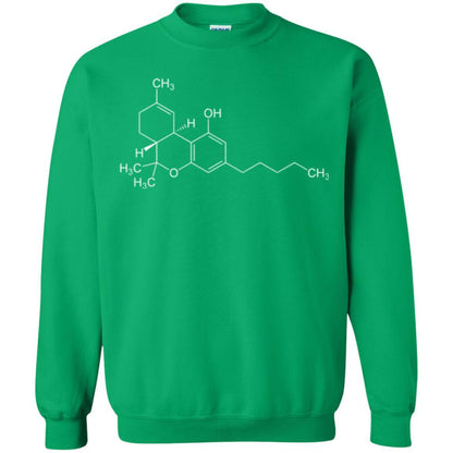 Cannabis T-shirt Thc Molecule Tetrahydrocannabinol Irish Green