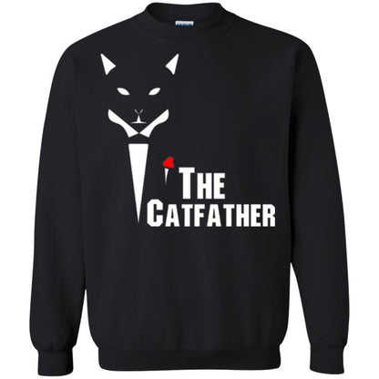 Cat Dad Lover T-shirt The Catfather T-shirt Black