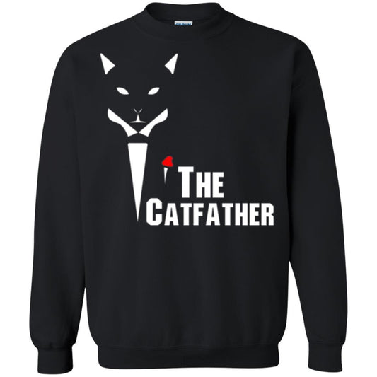Cat Dad Lover T-shirt The Catfather T-shirt Black