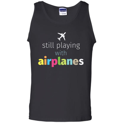 Pilot T-shirt Still Playing With Airplanes